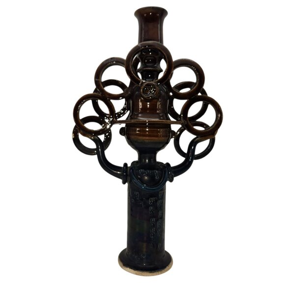 Bjorn Wiinblad Pottery Candle Holder Juggler Vintage Denmark **Repaired READ** - Picture 2 of 9